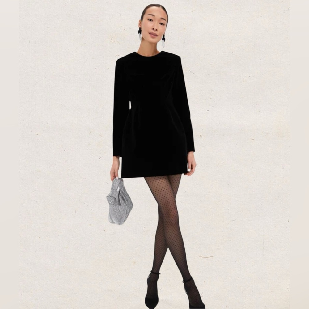 Elegant Black Long Sleeve Dress